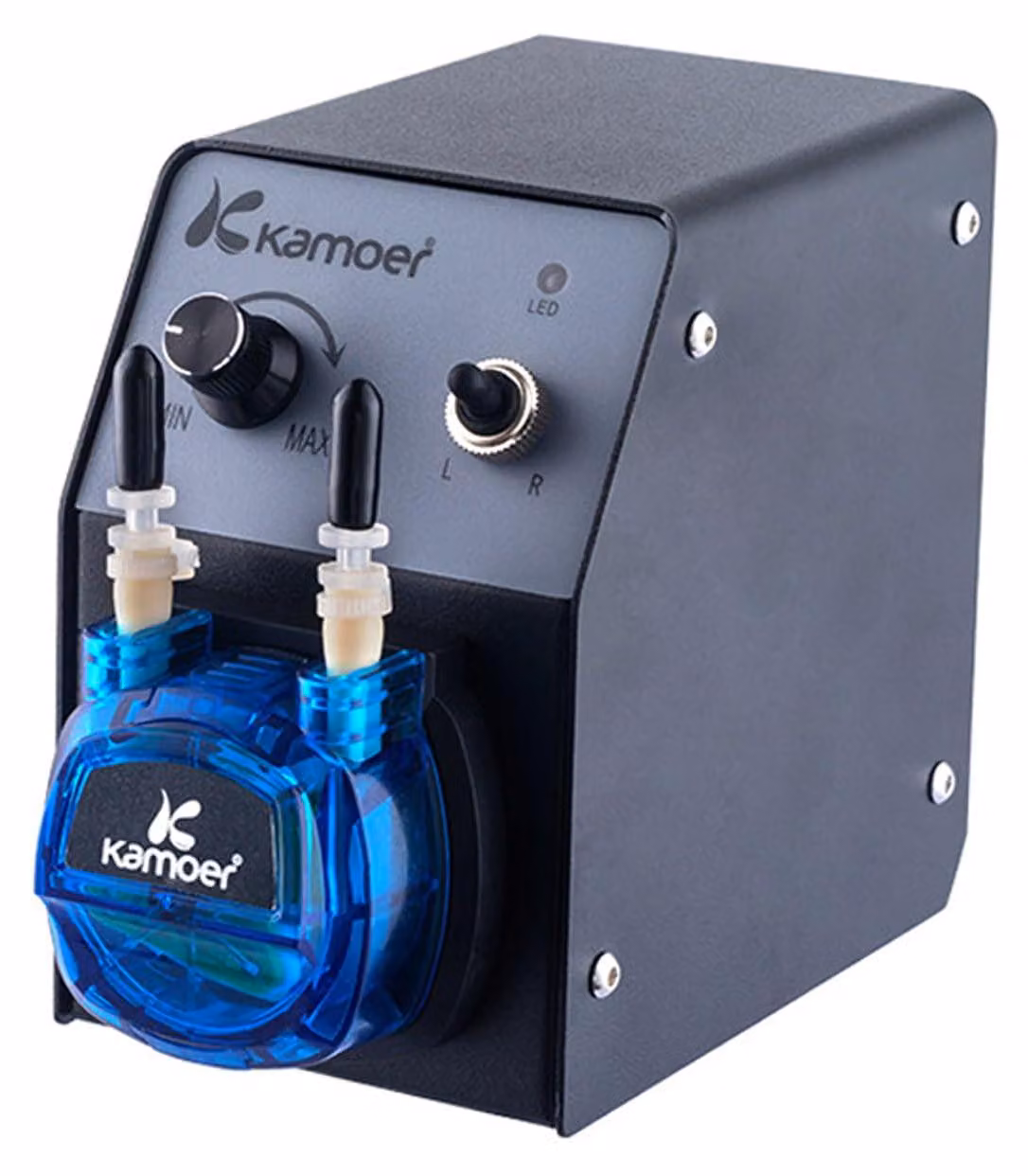 Pompa peristaltica a 12V, portata da 40 a 210 ml/min, con tubo in Norprene