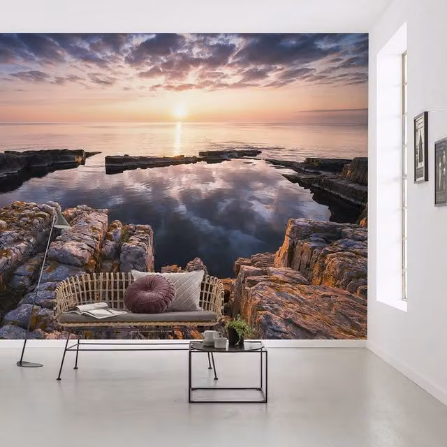 Fotomurale Komar Spiegelkueste Multicolore L: 368 cm x H: 248 cm
