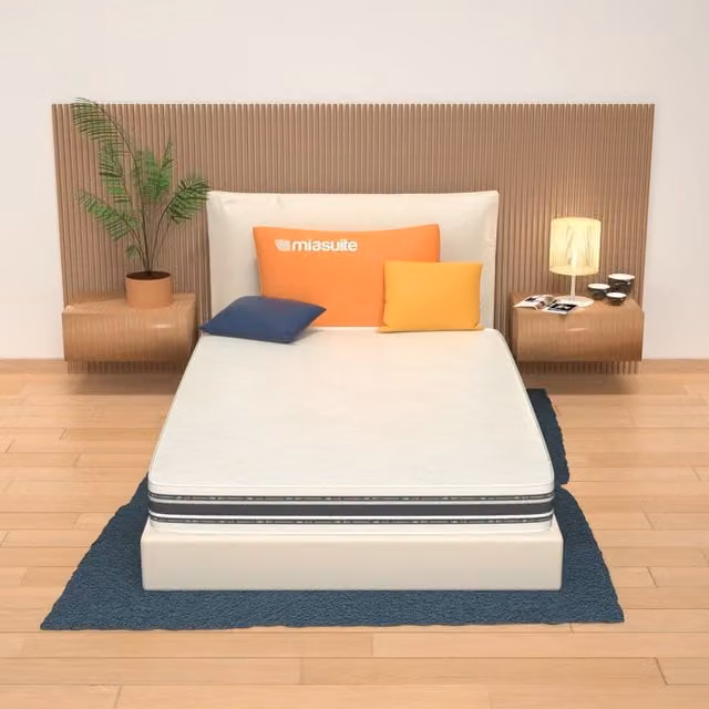 Materasso Ibrido Memory Foam e Water Foam Zaza' Bianco L: 200 cm, P: 120 cm, H: 18 cm – 1