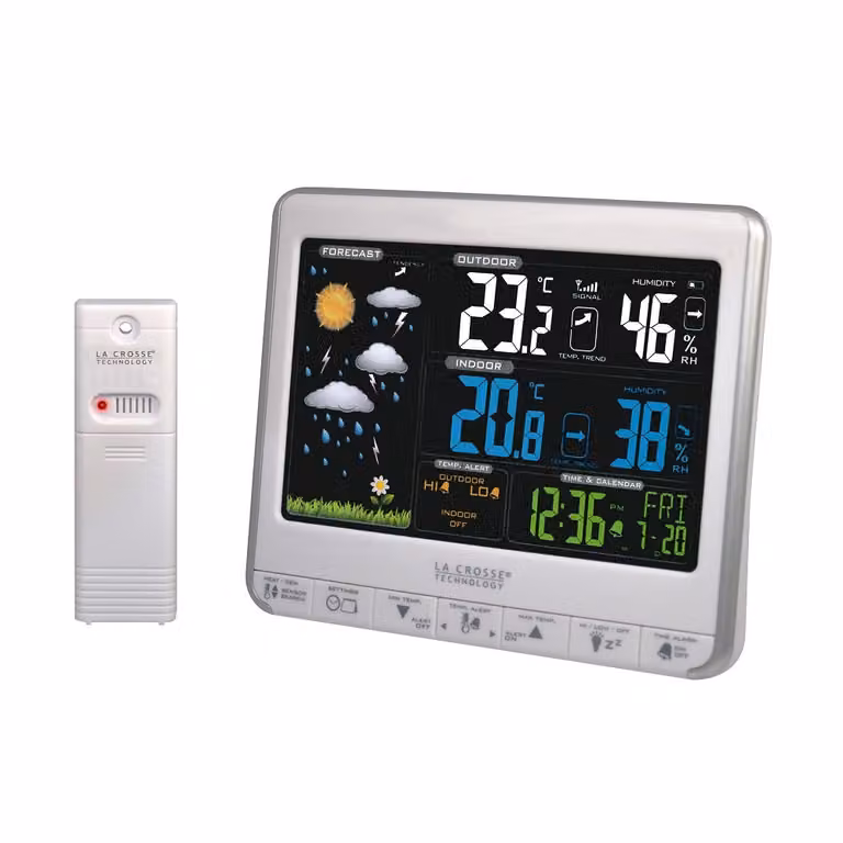 Stazione meteo wireless con display lcd a colori La crosse technology WS6826WHISIL