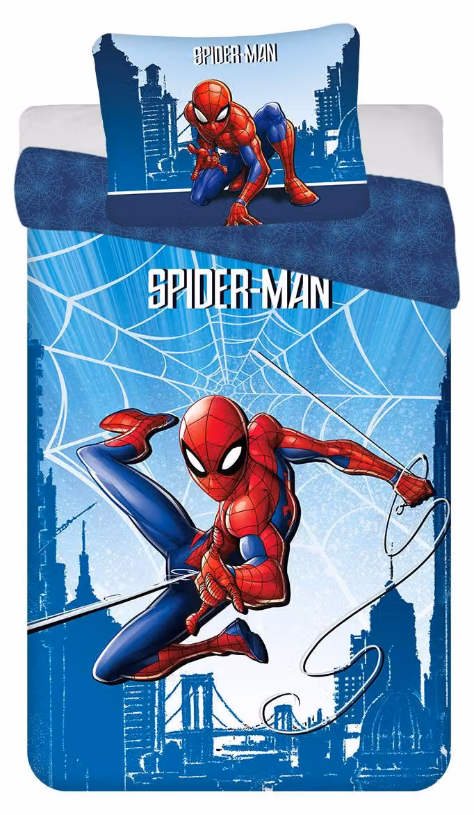 Biancheria da letto in cotone Spiderman, 140x200 cm & 60x80 cm