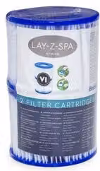 Set di 2 cartucce filtro bianche Bestway per pompa Lay-Z-Spa 60311