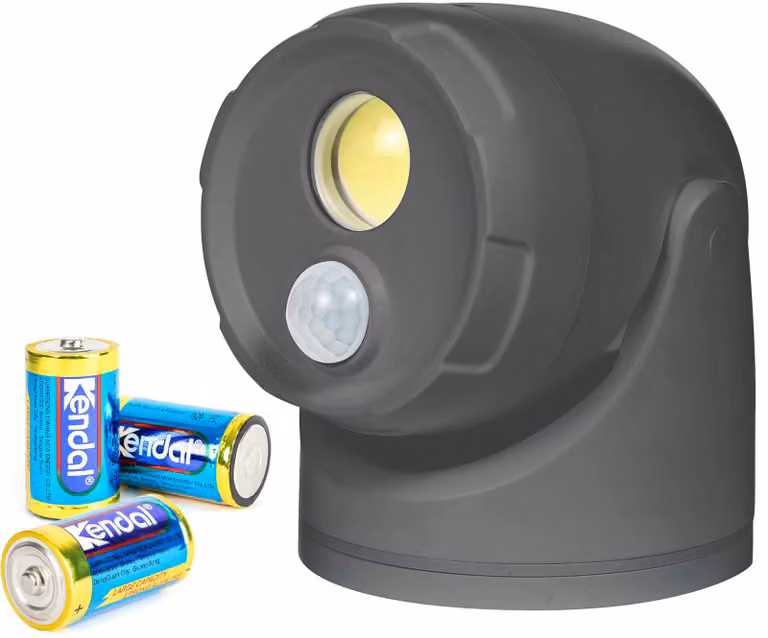 Faretto LED con sensore di movimento, 450 lumen, 5000K, colore antracite