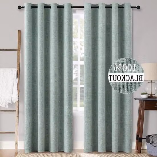 Set di tende termo-isolanti opache da 2 pezzi 140 x 225 cm - Acqua Marina
