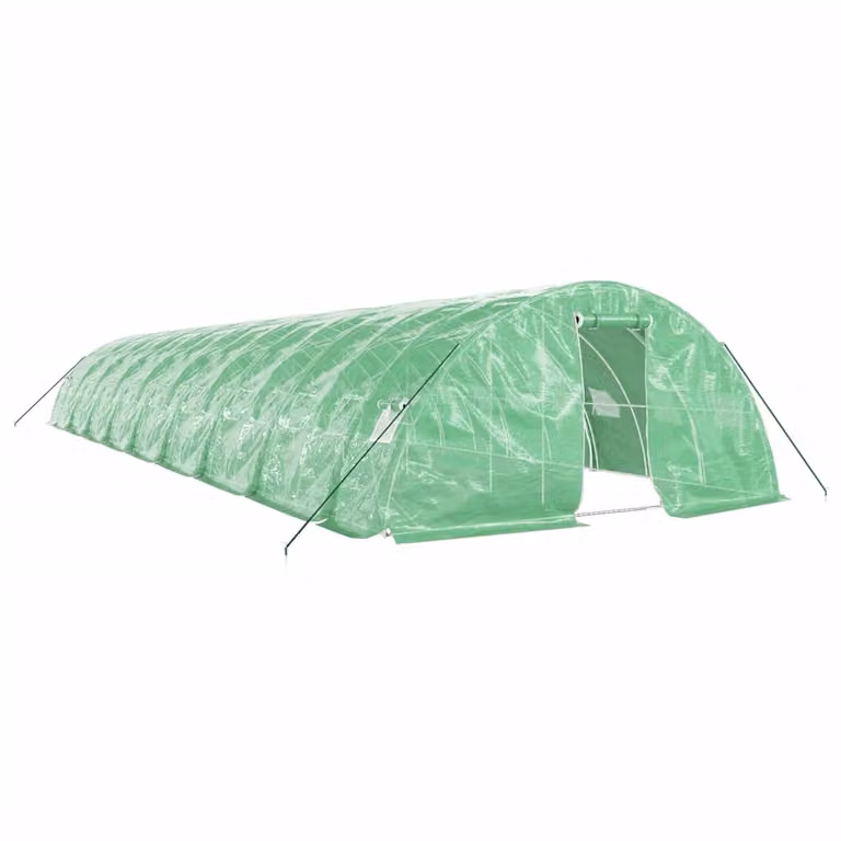 Serra con Telaio in Acciaio Verde 90 m² 18x5x2,3 m