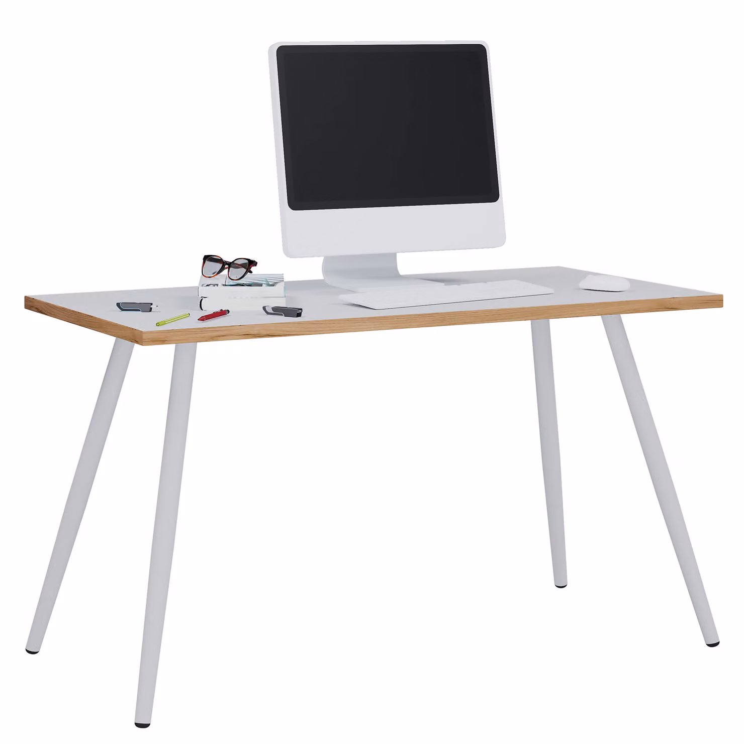 Scrivania Computer Tavolo da ufficio Skandanivischer Retro Look Salia 110x50 cm