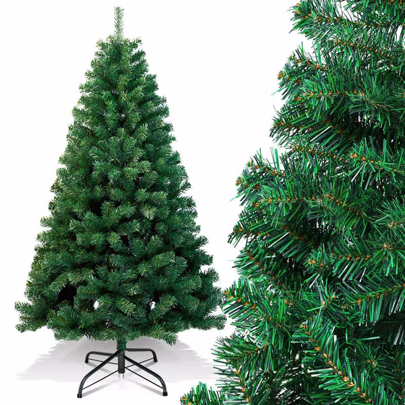 Jopassy Albero di Natale artificiale 180 cm Albero di Natale artificiale con supporto per albero Decorazione natalizia Verde PVC