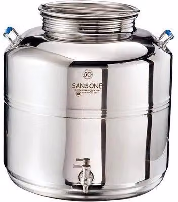 Fustino Saldato Europa Sansone Inox 18 a 10 Lt 50