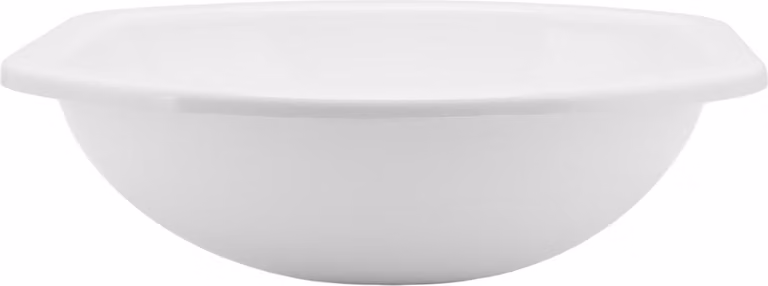 404 x 384 x 130 mm, lavabo bianco, acrilico moderno, foro di scarico da 40 mm per caravan, camper, yacht, bagno