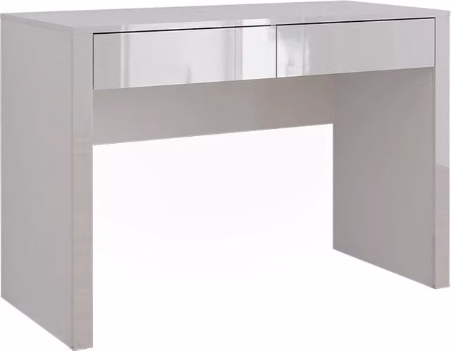 Tavolo da toilette Annabelle Vicco Bianco lucido con 2 cassetti L: 110 cm, P: 50 cm, H: 75,5 cm