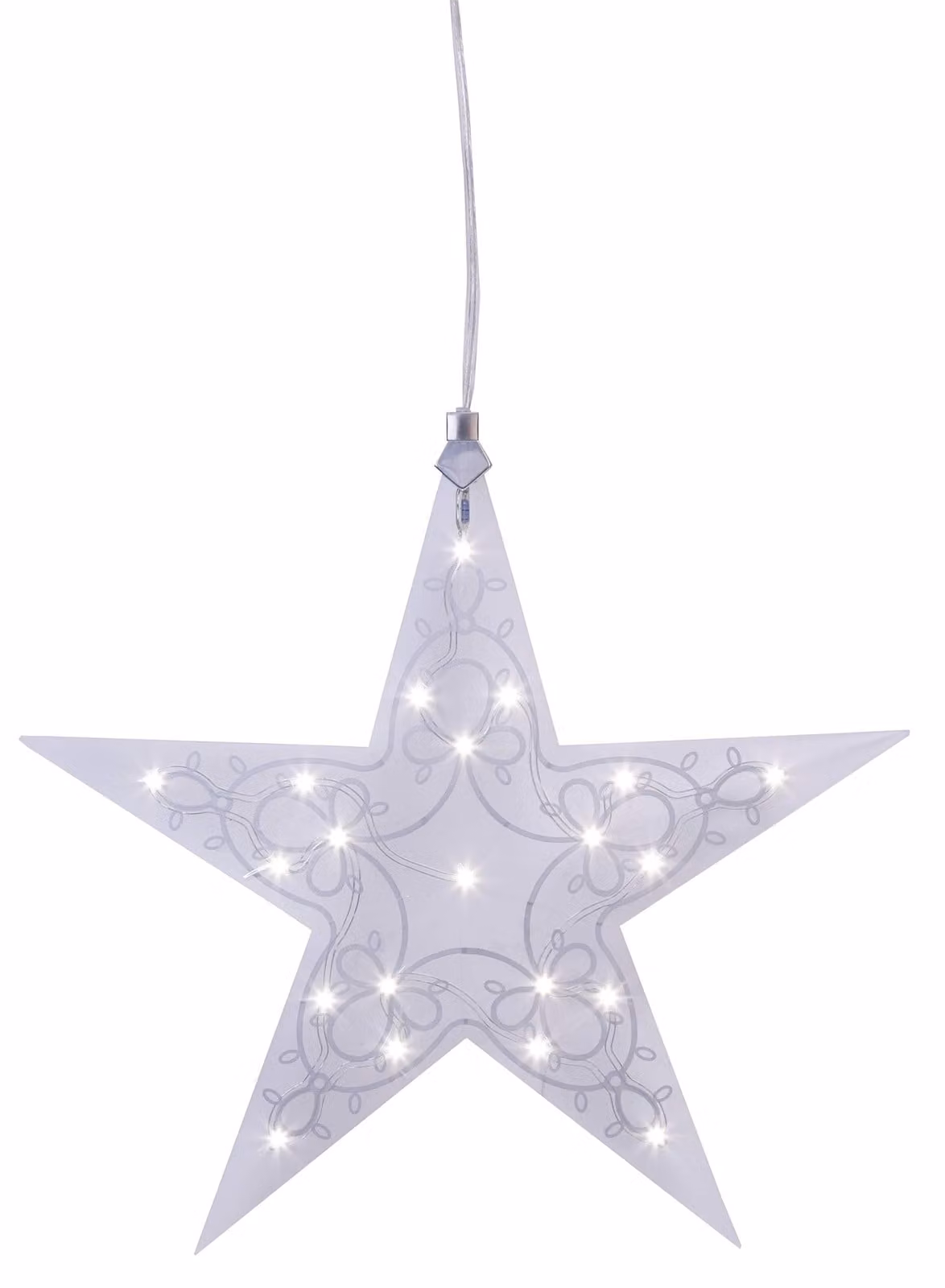 Illuminazione decorativa, acrilico, trasparente, 36x37x4,6 cm