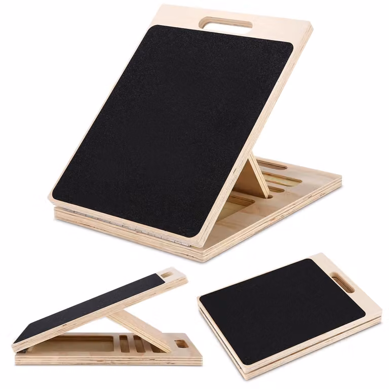 Solidchoice - Tavolino portatile in legno con angolo regolabile