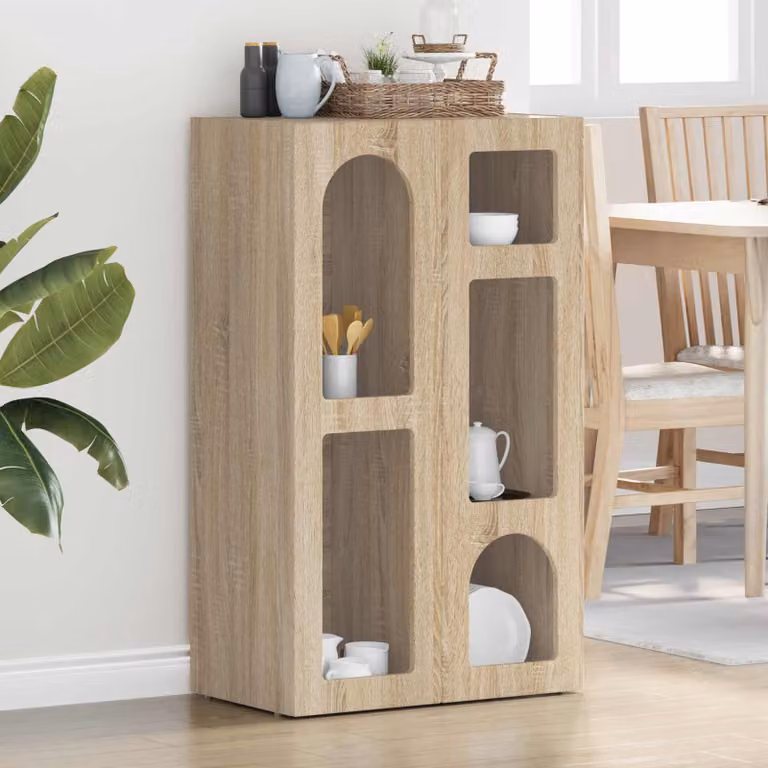 Credenza moderna vidaXL ELST in Rovere Sonoma marrone L: 59 cm, P: 35 cm, H: 100,5 cm