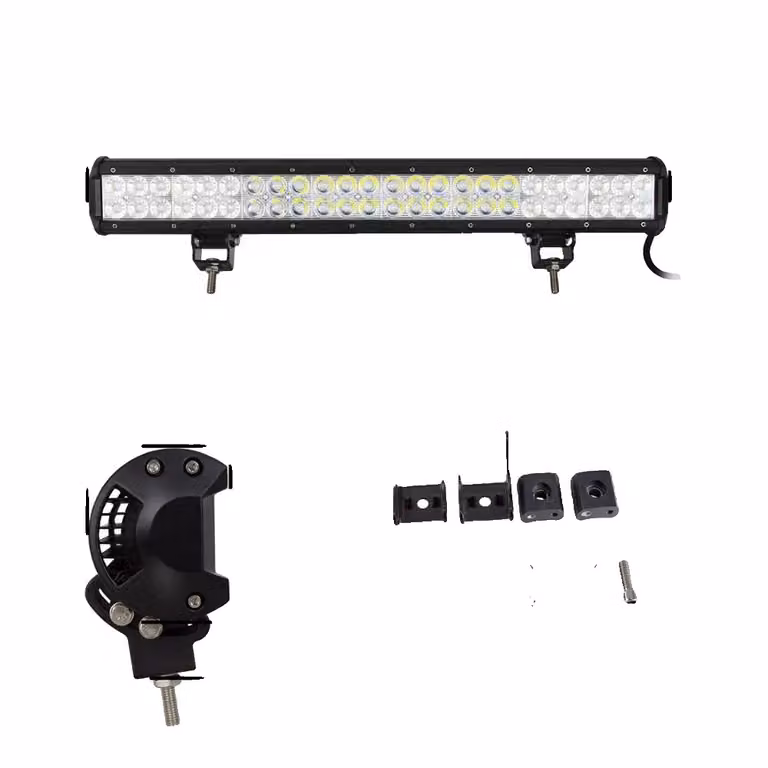 Barra luminosa offroad, varie dimensioni disponibili, adatta per Jeep JK UTV ATV, 23 pollici 144W