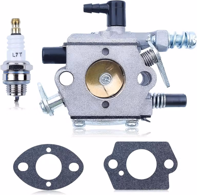 Carburatori per motoseghe da 45cc, 52cc e 58cc, inclusa la candela, ricambi per i modelli 4500, 5200 e 5800