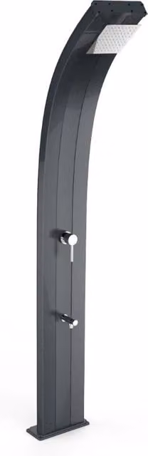Doccia Tradizionale Dada Arkema Design in Alluminio con Miscelatore e Lavapiedi Colore Antracite Cv-D325/7016 – 1