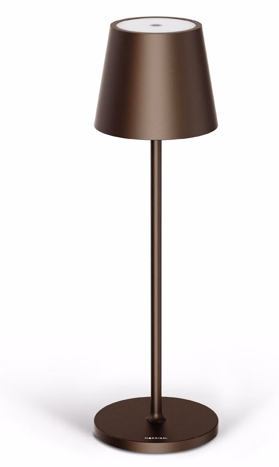 Lampada da tavolo LED ricaricabile, design classico, modello Stilosa 3, dimmerabile, grado di protezione IP54 (adatta per interni ed esterni), ricaricabile, luce calda, con porta USB-C, finitura bronzo