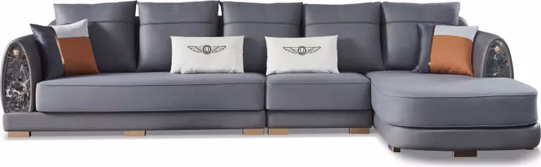 Design Ecksofa Couch Polster Leder Eck Garnitur Sofa Sitz Ecke Wohnlandschaft