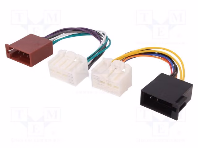 1 connettore radio, standard ISO, connettore per autoradio