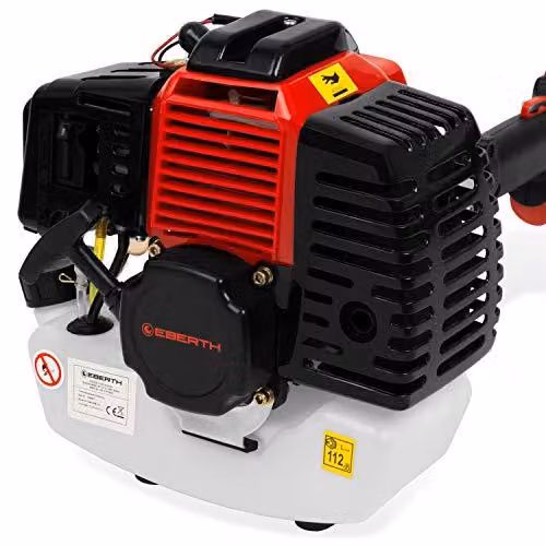 Aspiratrici motorizzate, spazzole motorizzate, aspirapolvere a benzina da 3 CV, motore a 2 tempi, 52 cc, con cinghia di trasporto, incluse 2 spazzole di pulizia da 30 cm, larghezza di pulizia 60 cm, acceleratore regolabile sull'impugnatura ergonomica, cop