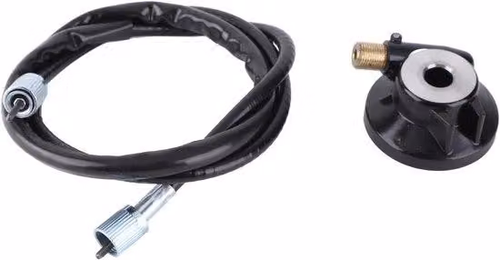 Contachilometri per scooter con cilindro di prova a molla e cavo AS nero da 12 mm