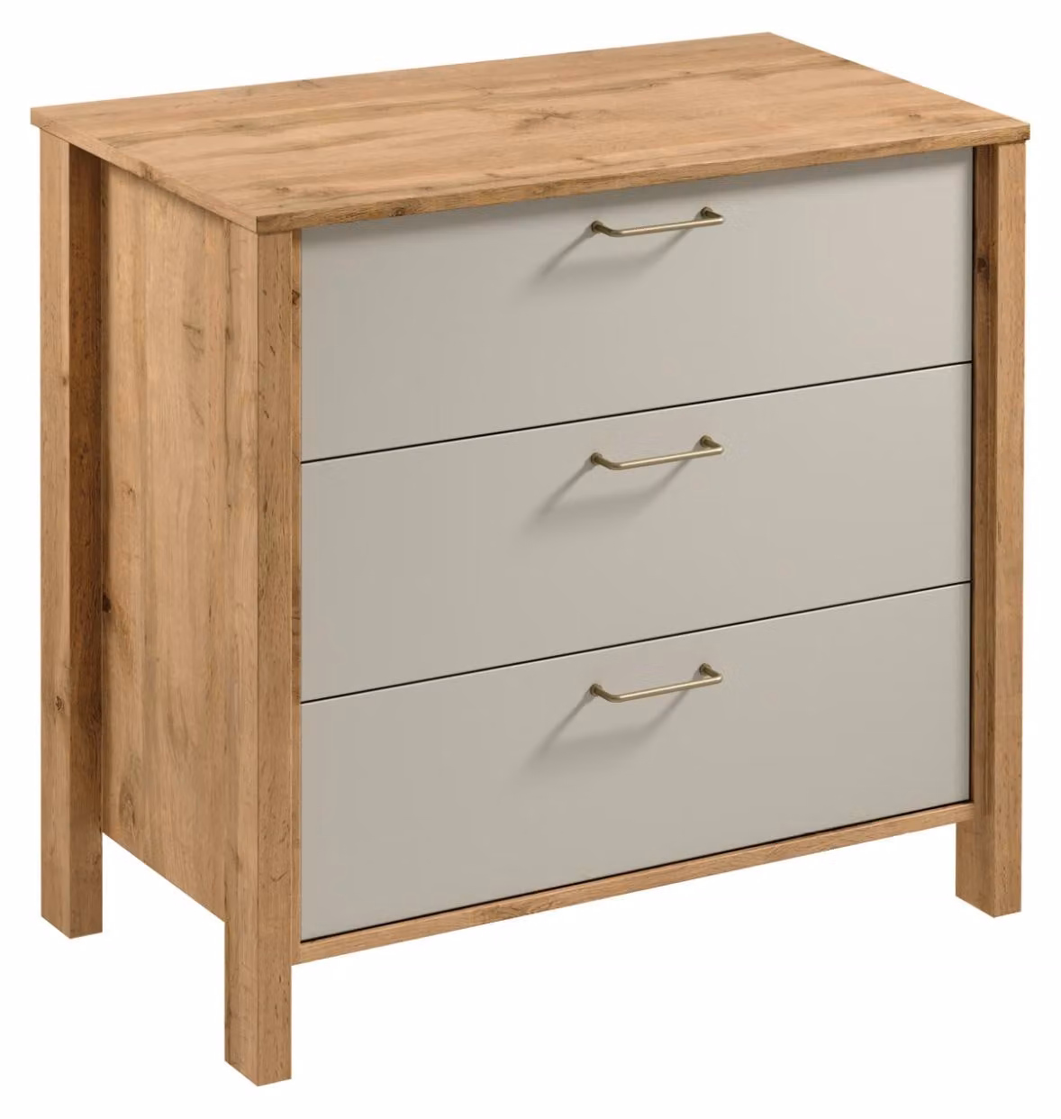 Cassettiera NORDIKO - rovere wotan / beige