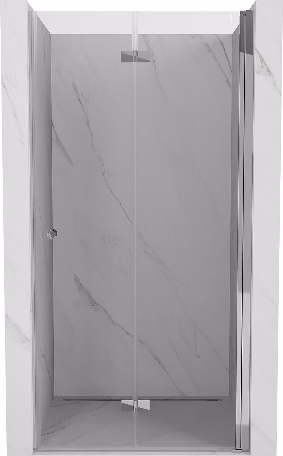 Mexen Mist-F porta doccia pieghevole destra 60 cm, trasparente, cromo - 8A6-060-000-01-00-P