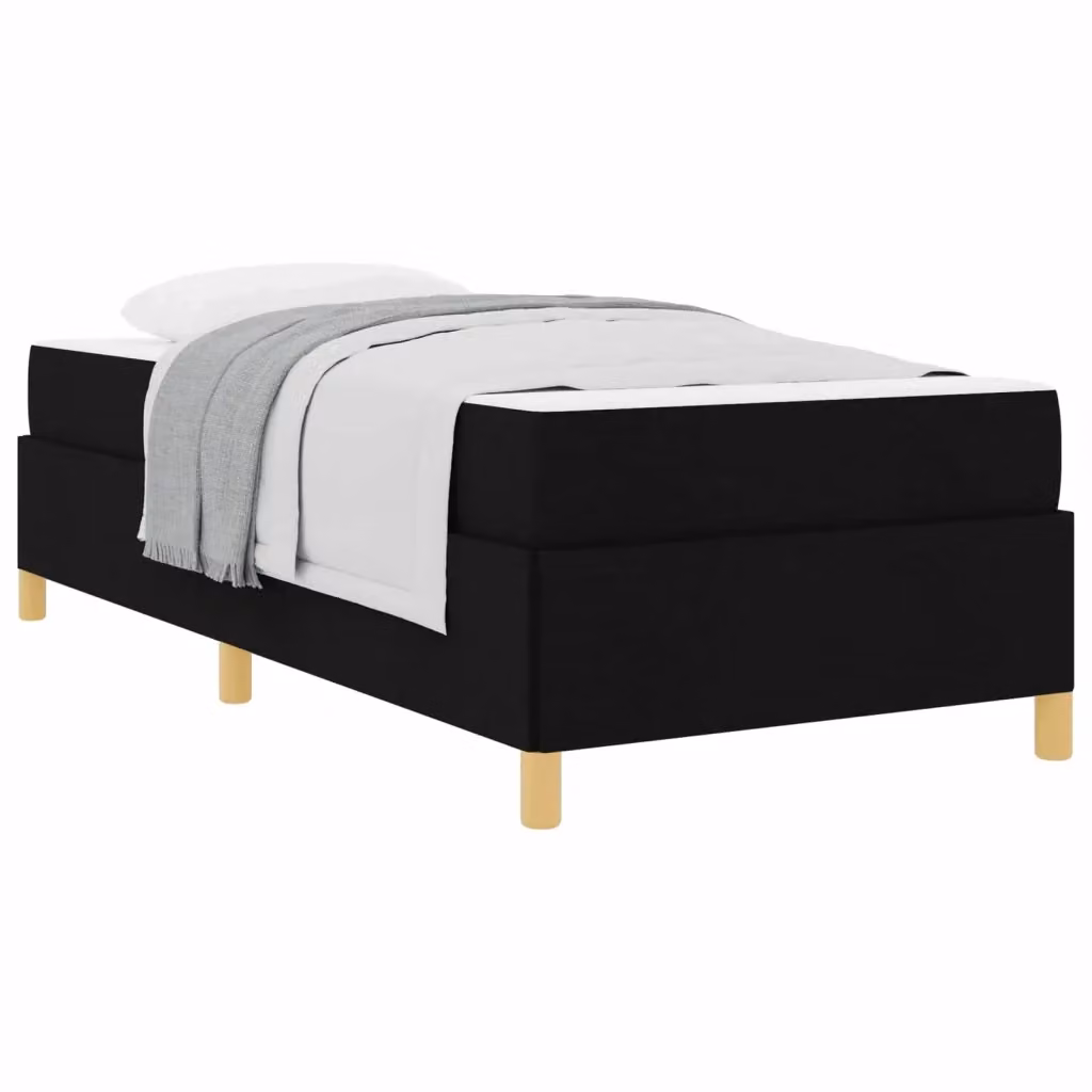 Struttura letto imbottita vidaXL in tessuto nero L: 100 cm, P: 200 cm, H: 203 cm – 2