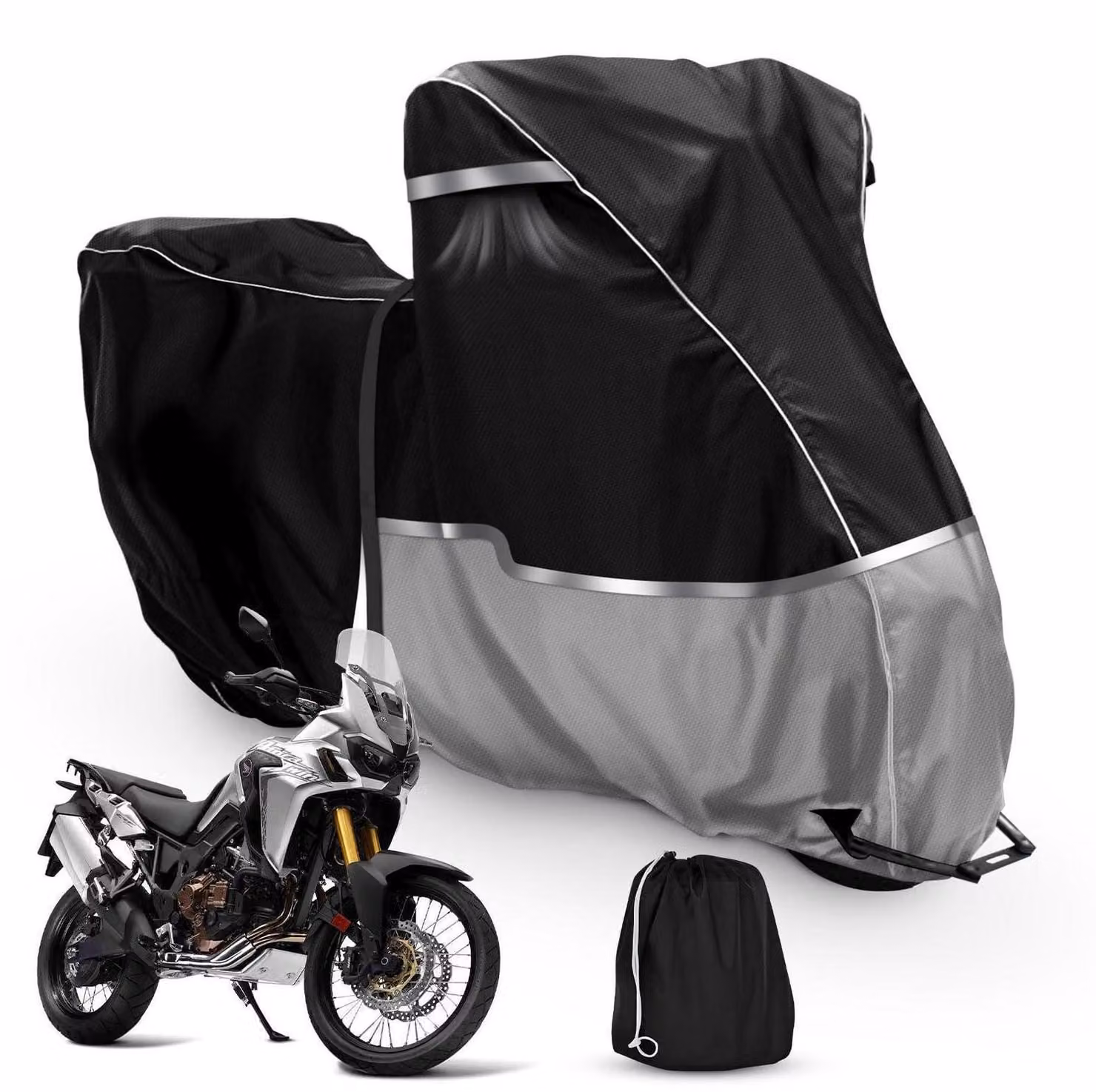 Copertura impermeabile per moto, realizzata in tessuto Oxford 420D, adatta per Honda CRF1100L Africa Twin e CB500X