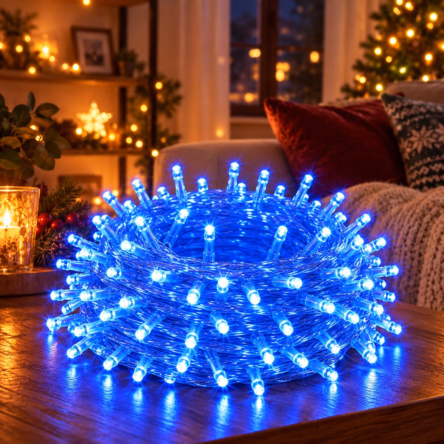 20M 200LEDs 8 modalità di luci fiabesche potenza, timer, funzione di memoria, LED Natale luci fiabesche festa decorazione luce albero di Natale illuminazione giardino, blu