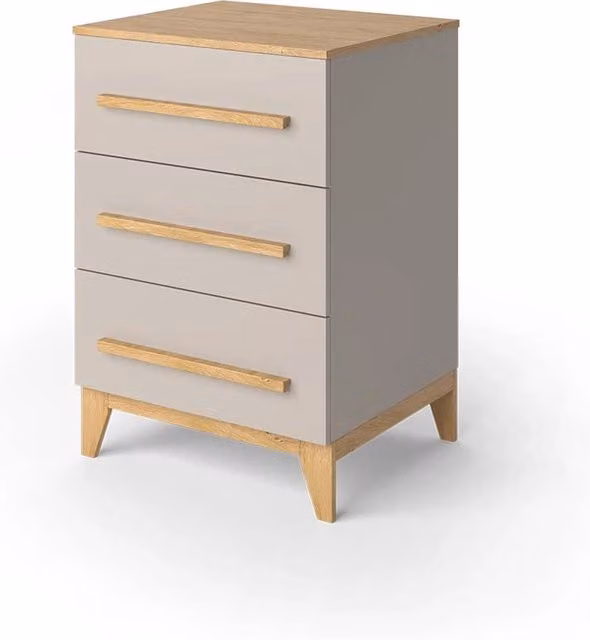 Cassettiera Malia VitaliSpa in Rovere e Cachemire, L: 60 cm, H: 88 cm