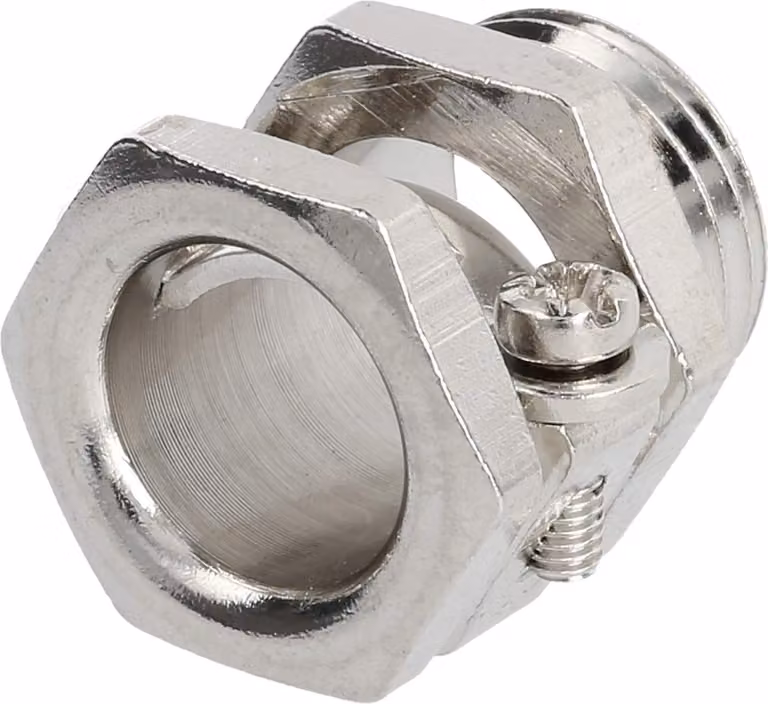 LAPP PG-Sganciatore PG7x1,41 ZH-PG7 esagonale in ottone (CuZn) nichelato lunghezza filettatura 5,5 mm - 1 pezzo