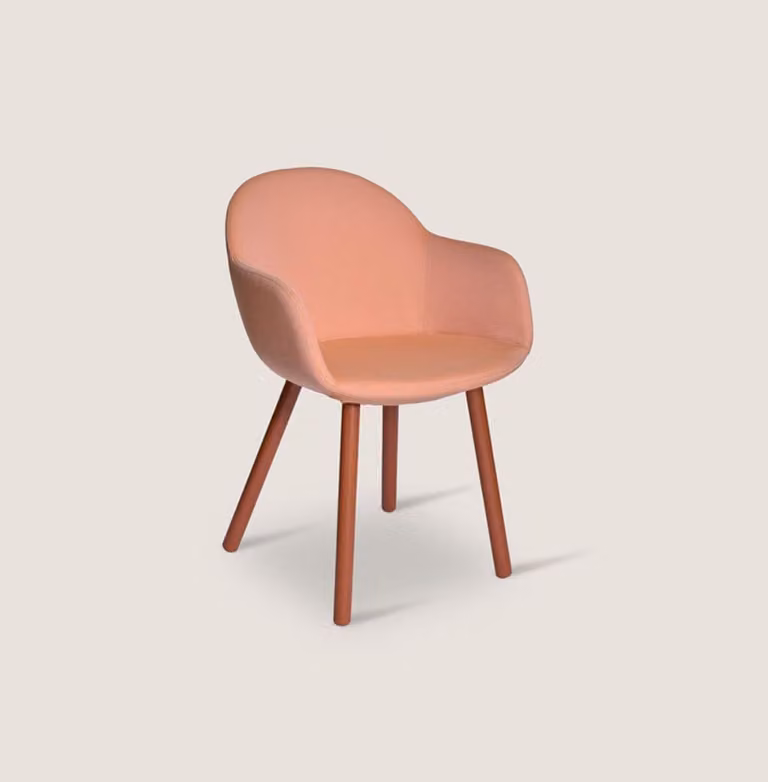 Designer Rosa Sessel Moderner Lehnstuhl Wohnzimmer Armlehnenstühle