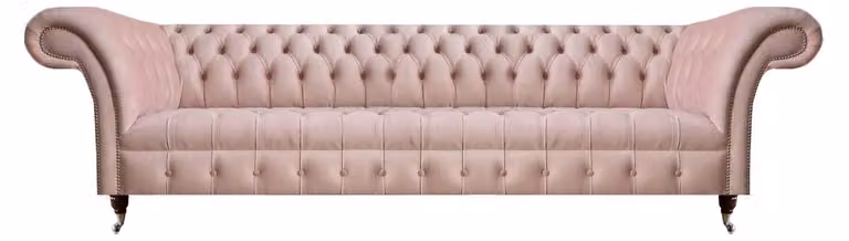 Luxuriöse Chesterfield Rosa Sofa Designer Wohnzimmer Polstercouchen