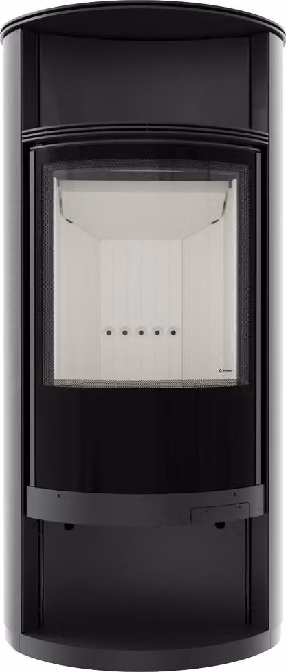 KRATKI RUNA Ø 150 8 kW stufa a legna in acciaio