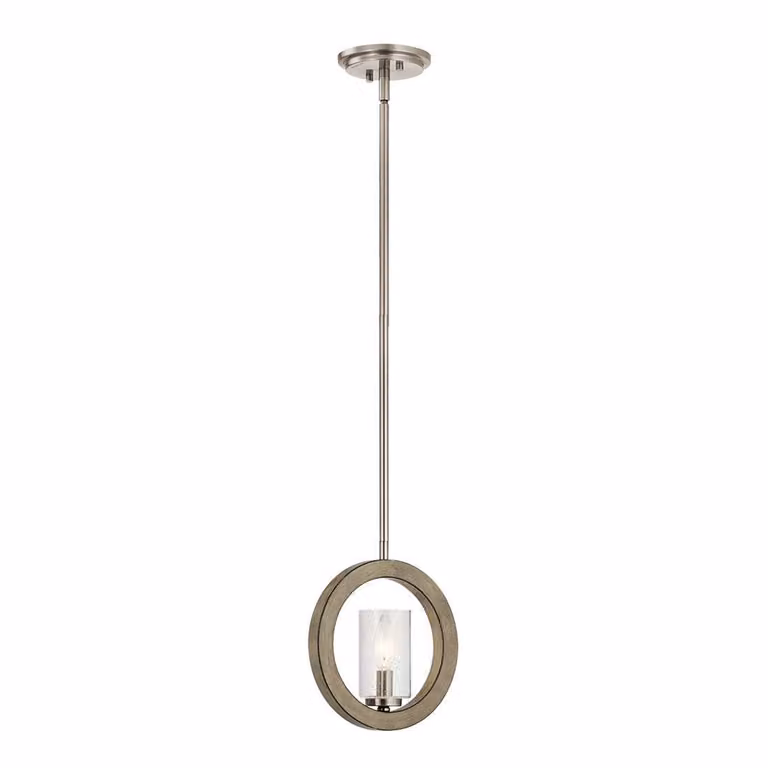 Sospensione Industrial Nordica Grand Bank Acciaio Grigio Antico Vetro 1 Luce E14