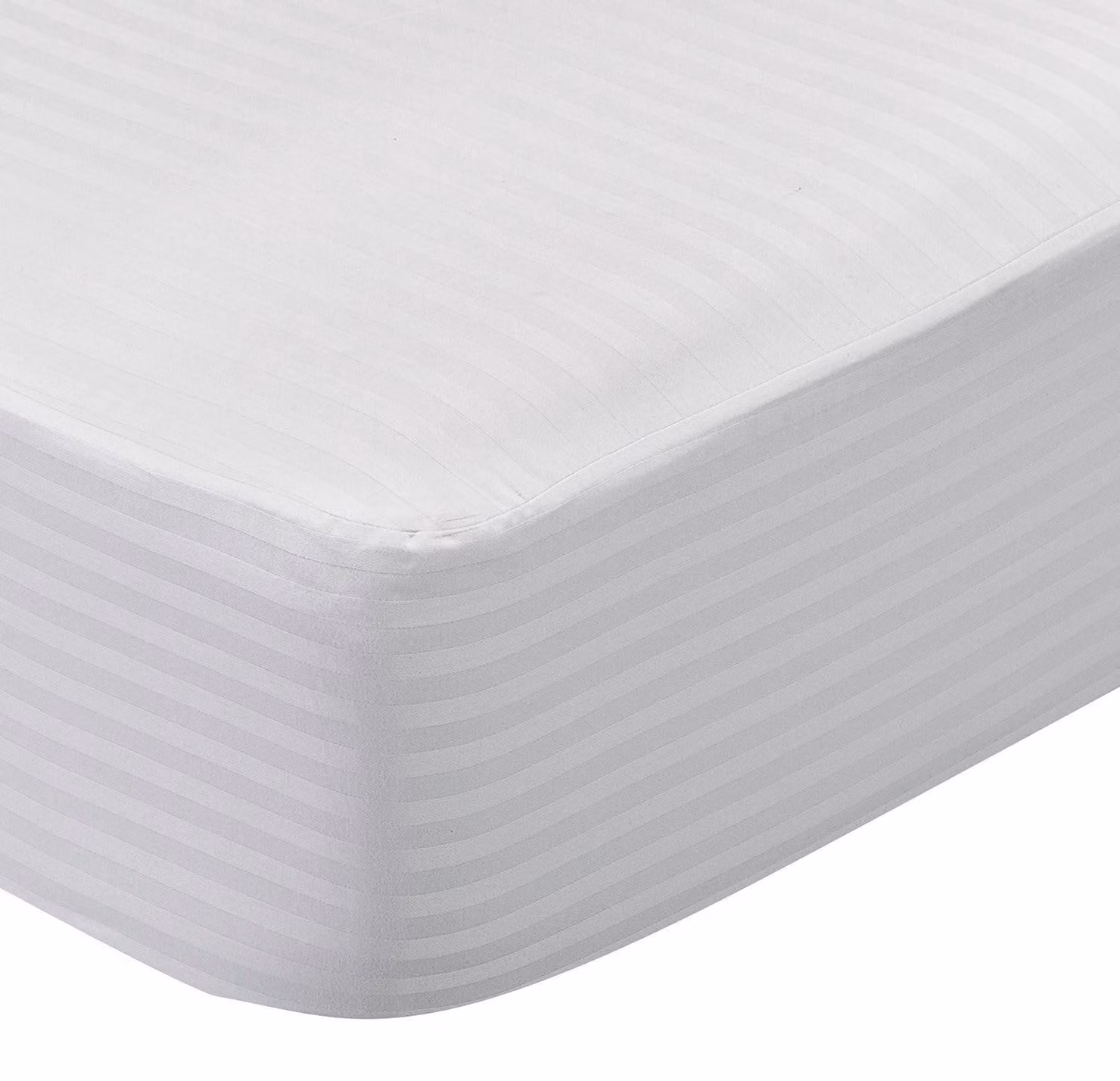 Coprimaterasso 120x190 cm, bianco, 100% cotone, lavabile