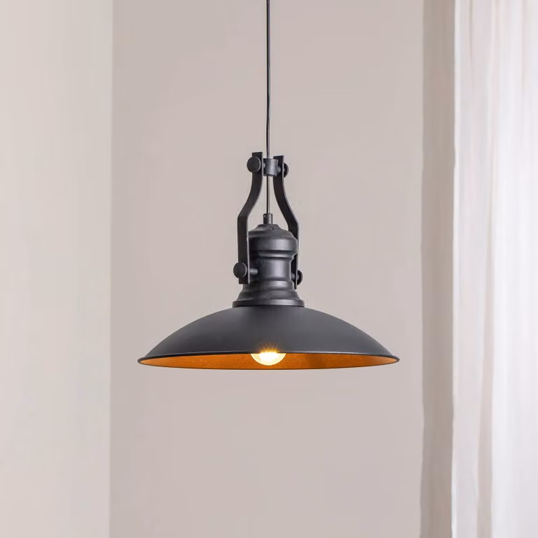Lampada a sospensione Fimda ROYALTECH, dimmerabile, Nero, Soggiorno / Sala da pranzo, Metallo, Lampada a sospensione