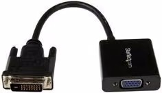 Adattatore video attivo da DVI-D a VGA Startech.Com nero DVI2VGAE
