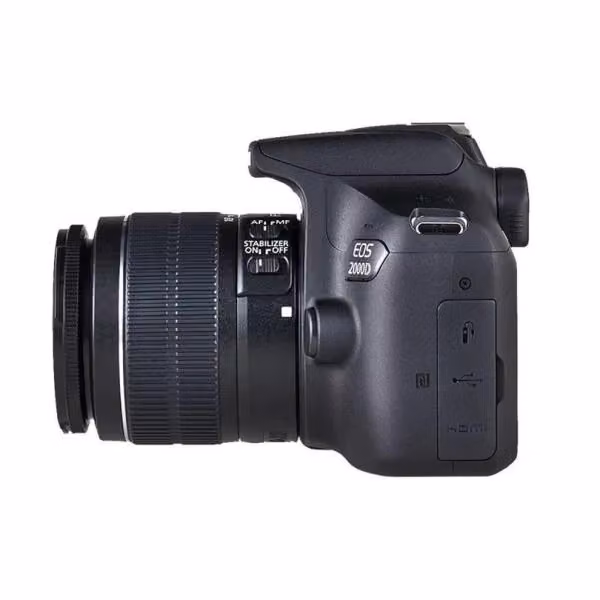 Fotocamera DSLR Canon EOS 2000D Kit con obiettivo 18-55mm IS II, sensore CMOS APS-C da 24,1 MP, Nero – 2
