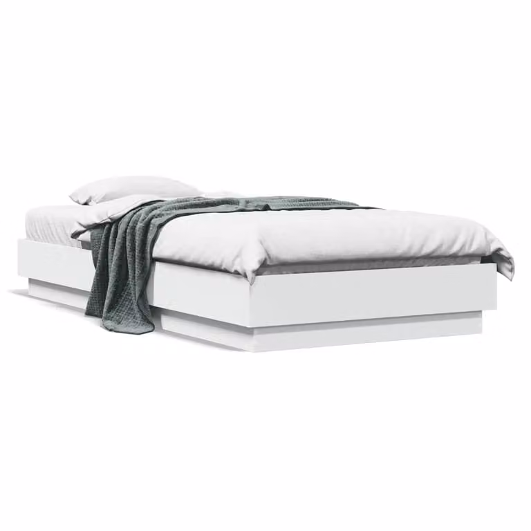 vidaXL Giroletto Moderno con LED Bianco e Porta USB, L/P: 75 x 190 cm