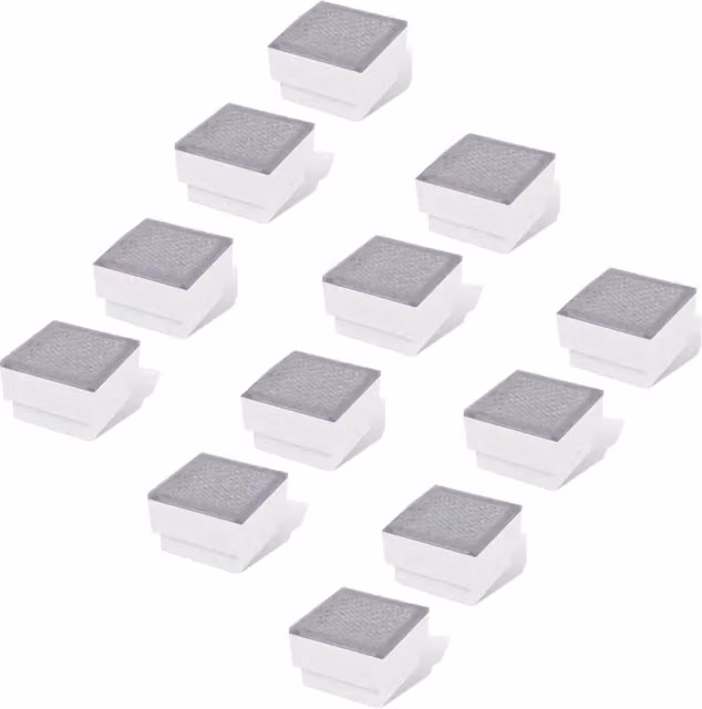 Faretti LED da Incasso 12 pz 100x100x68 mm CFW5601749