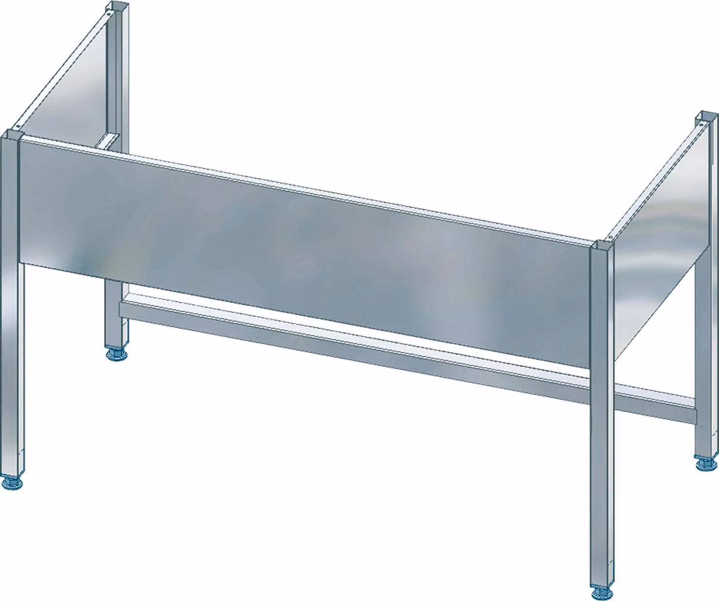 Sottotelaio KWC AR, MAXIMA, acciaio inox, 1380x850x550 mm
