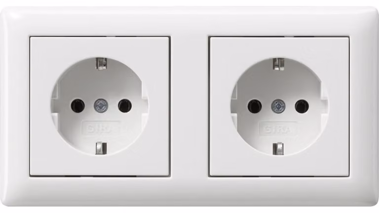 GIRA 479303 SCHUKO 2f verdr. + Rahmen St (479303)