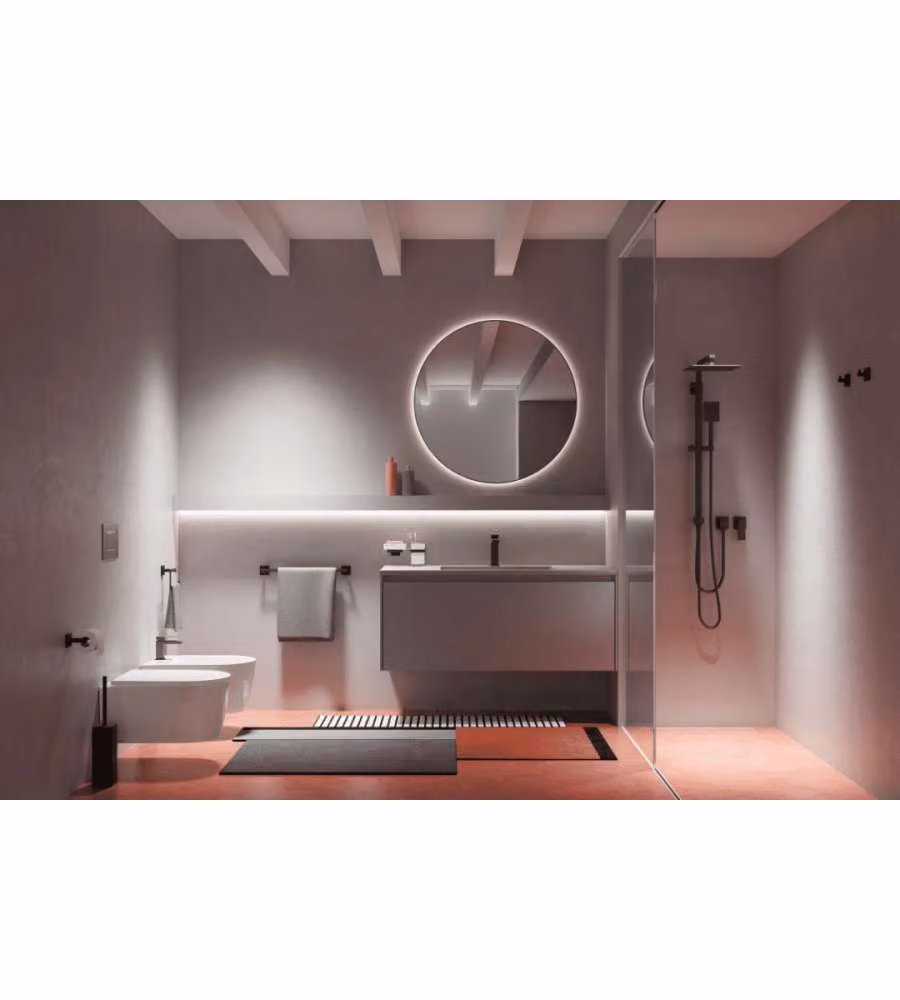 Metaform Porta Spazzolini Trend Nero Matt 10,9x11 cm