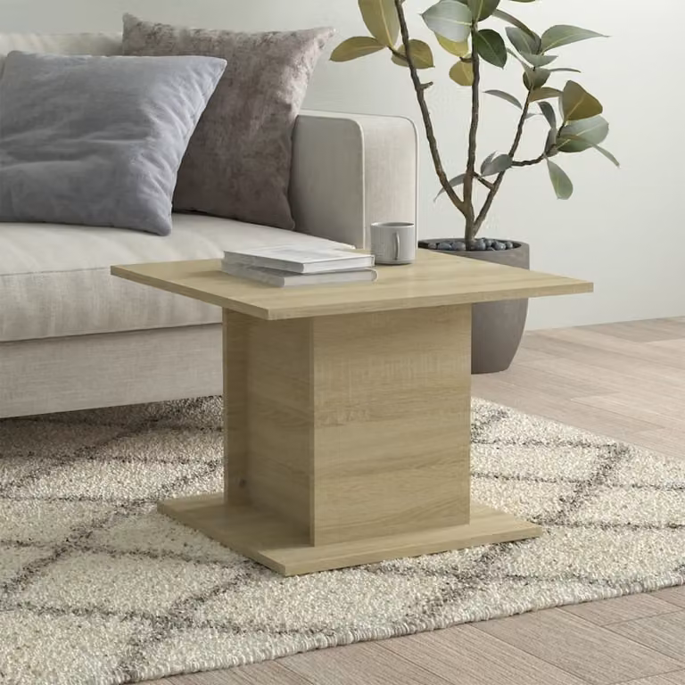 Maison Exclusive - Tavolino Sonoma in rovere 55,5x55,5x40 cm Materiale ligneo