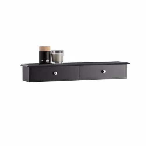 SoBuy Mensola da muro con 2 cassetti 64x15x10 cm