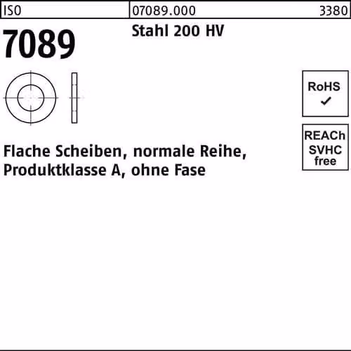 Dischi Reyher ISO 7089 St. 33 (34x60x5 ) HV 070890000330000 (50 pezzi)