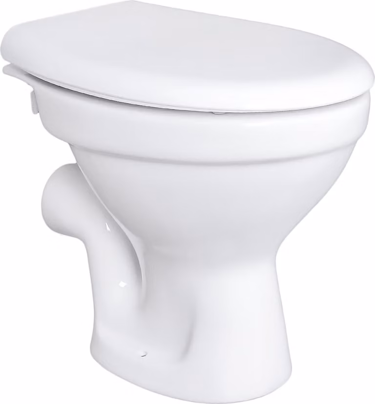 Water WC, vaso sospeso, scarico orizzontale, installazione a parete, scarico profondo, modello a pavimento, con coperchio ammortizzato
