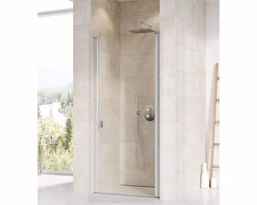 Ravak Chrome CSD1-90 satinato+porta doccia trasparente 0QV70U00Z1